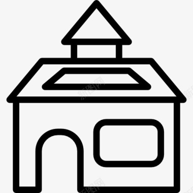 平坦房子图标图标