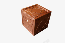 棕色纹理魔盒素材