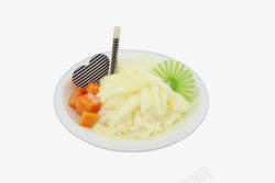 台式甜品酸奶绵绵冰素材
