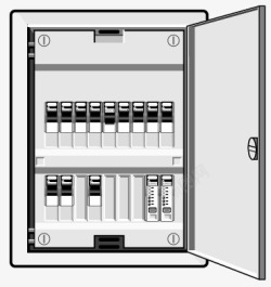 小电箱电箱闸门高清图片