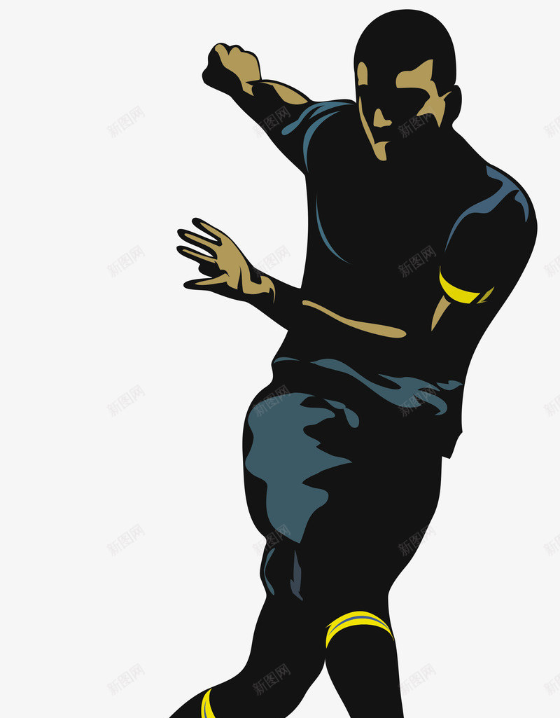 卡通足球运动员装饰图案png免抠素材_88icon https://88icon.com 免抠PNG 卡通 装饰图案 足球运动员