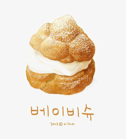韩式食物韩式甜点面包高清图片