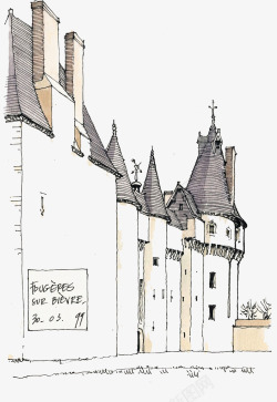 卡通手绘线描素材