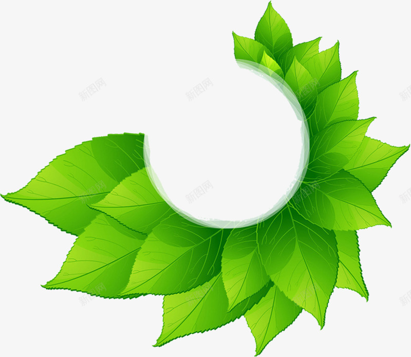 绿色清爽卡通树叶造型png免抠素材_88icon https://88icon.com 卡通 树叶 清爽 绿色 造型