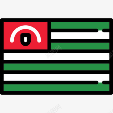 格子旗阿布哈兹图标图标