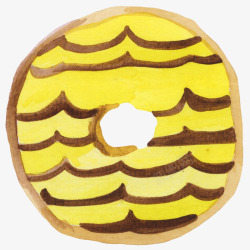 黄色美味蛋糕西餐甜食甜甜圈素材