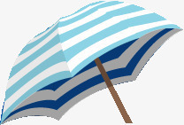 蓝白条雨伞png免抠素材_88icon https://88icon.com 太阳伞 蓝白条 雨伞