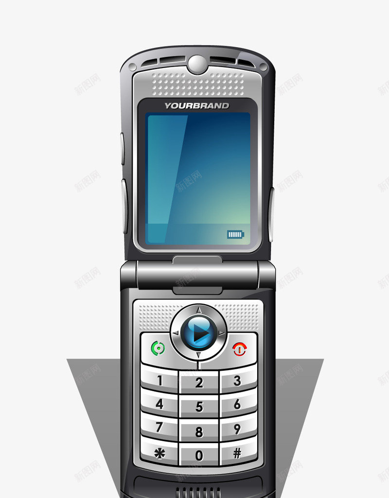 翻盖手机png免抠素材_88icon https://88icon.com 按键手机 数码产品