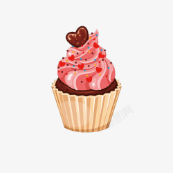粉色屋卡通可爱甜品高清图片