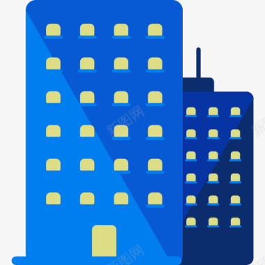 建筑与城市公寓图标图标
