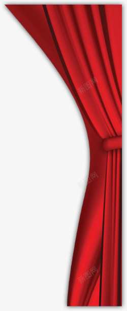 红色幕布装饰素材