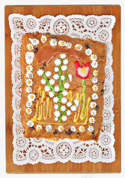 复活节的杏仁蛋糕素材