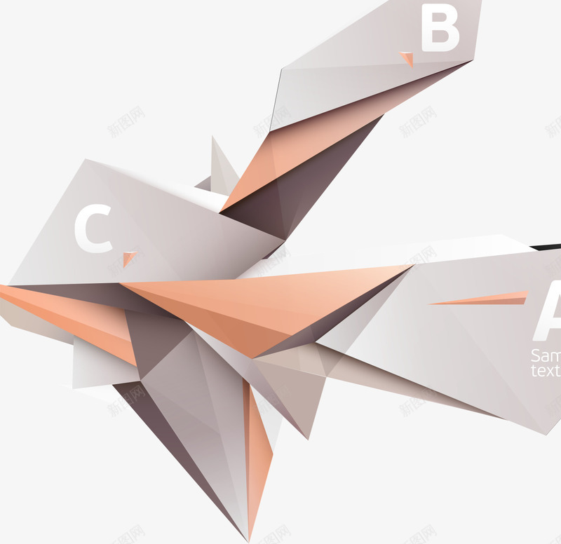 立体折叠几何分类栏目矢量图ai免抠素材_88icon https://88icon.com 几何 分类 折叠 栏目 立体 矢量图