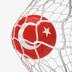 土耳其国旗足球素材