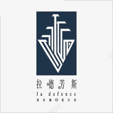 拉德芳斯建筑logo图标图标