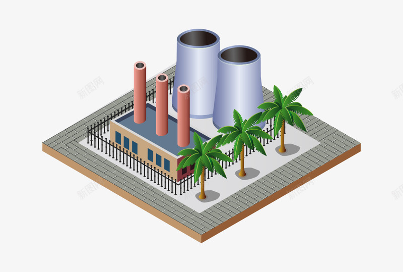 建筑规划矢量图ai免抠素材_88icon https://88icon.com 地产 工厂 建筑 矢量图