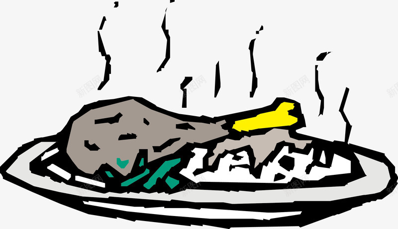 香喷喷的美味食物矢量图ai免抠素材_88icon https://88icon.com 享受饭菜的香味 津津有味 盘子 矢量图 美味 诚信为本 诚信商家 食物 香喷喷