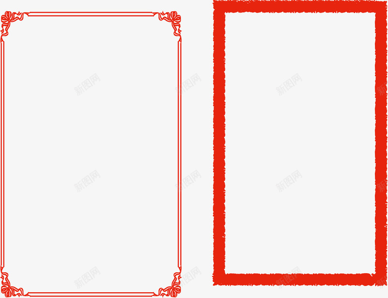 方形红色古框png免抠素材_88icon https://88icon.com png古框 古框素材 红色 红色矢量 边框