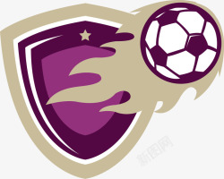 拜仁慕尼黑紫色队徽矢量图高清图片