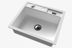 椭圆形灰色不锈钢水槽厨房白色方形灰色不锈钢水槽高清图片