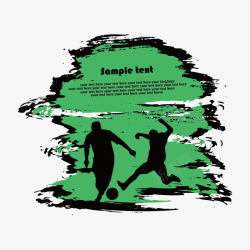 踢足球的人素材