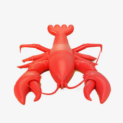 3D效果大虾素材