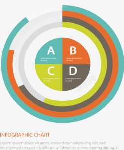 嵌套图嵌套环形图矢量图高清图片