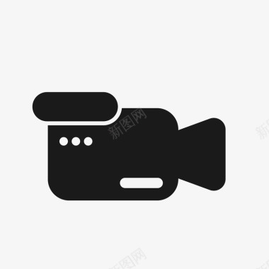 数码电器黑色摄像机标签图标图标