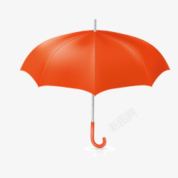 红色雨伞矢量图素材