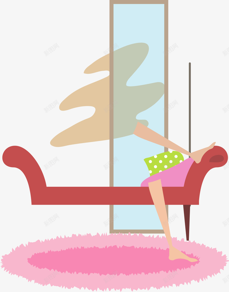手绘躺沙发上的女孩插画png免抠素材_88icon https://88icon.com 女孩 手绘 瘫沙发上 瘫靠沙发 躺沙发 音乐