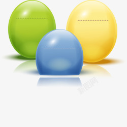 彩色立体小球素材