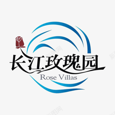 地产长江玫瑰园图标图标
