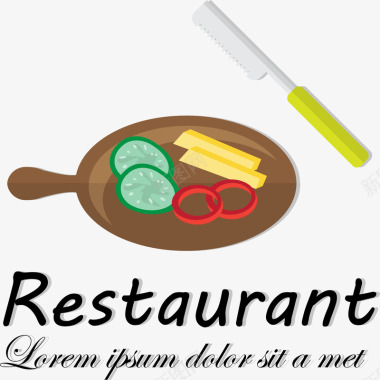 饭店标志饭店元素西餐元素图标图标