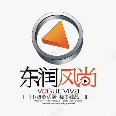 旅游logo东润风尚标识图标图标