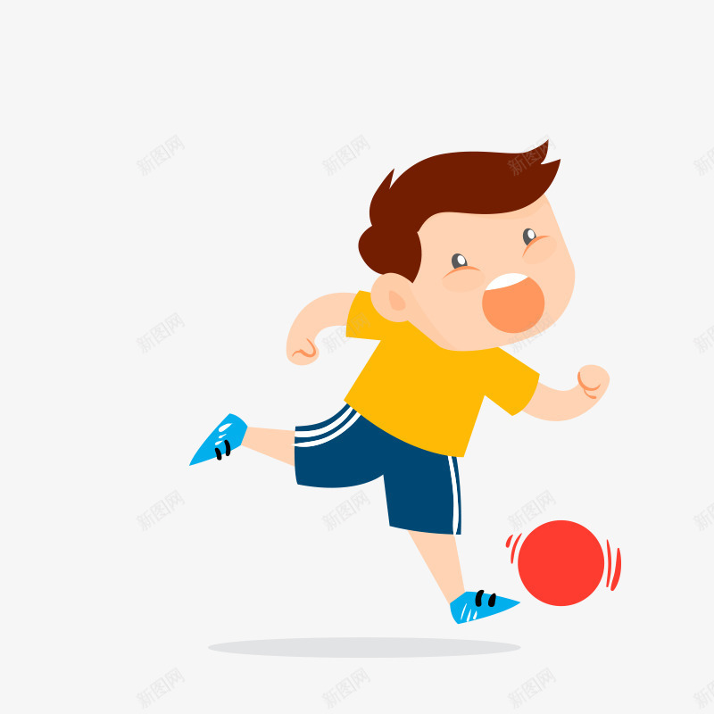 踢足球的小男孩png免抠素材_88icon https://88icon.com 人物 卡通 卡通素材 男孩