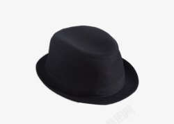 经典复古爵士帽CA男式纯棉绸带小礼帽高清图片