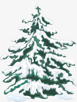 扁平风格创意手绘圣诞树造型素材