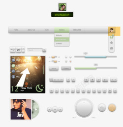 控件合集质感ui控件合集PSD源文件高清图片