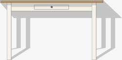 小清新白色桌子素材