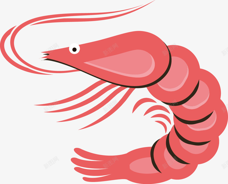 卡通手绘龙虾矢量图ai免抠素材_88icon https://88icon.com 卡通 手绘 龙虾 矢量图