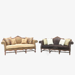 后现代沙发hickory后现代三人沙发高清图片