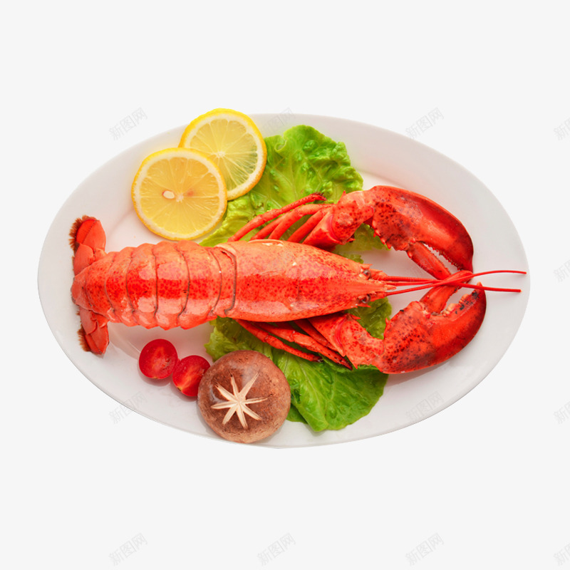 小龙虾拼盘png免抠素材_88icon https://88icon.com 产品实物 红色 食物