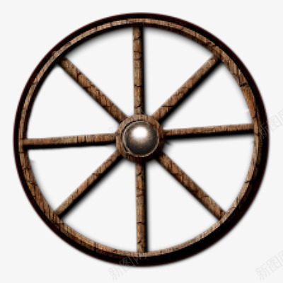 古代车轮子png免抠素材_88icon https://88icon.com 古代 木头 车轮子