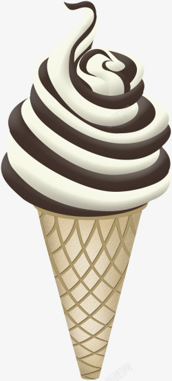 奶油巧克力冰淇淋素材