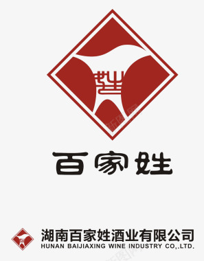 中国风墨点素材百家姓中国风logo图标图标