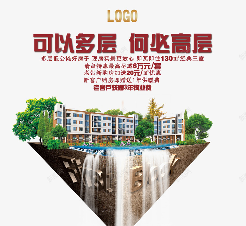 可以多层何必高层png免抠素材_88icon https://88icon.com 商业地产 地产 地产广告 开盘 房地产 房地产海报