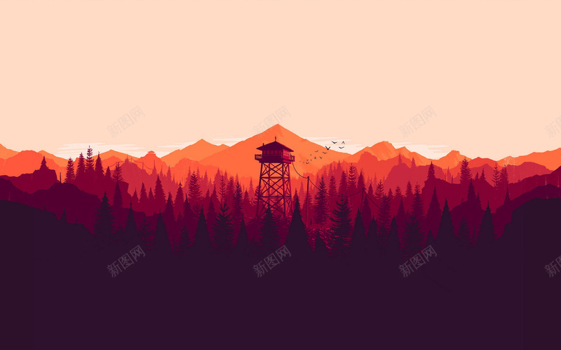 夕阳下傍晚远山风景png免抠素材_88icon https://88icon.com 傍晚 夕阳 风景