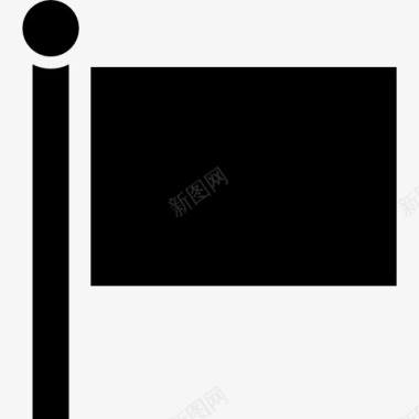 形状和符号国旗的黑色形状图标图标