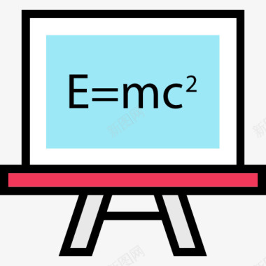 科学用眼黑板图标图标