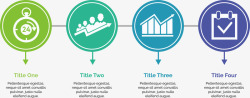 四项步骤商务图素材